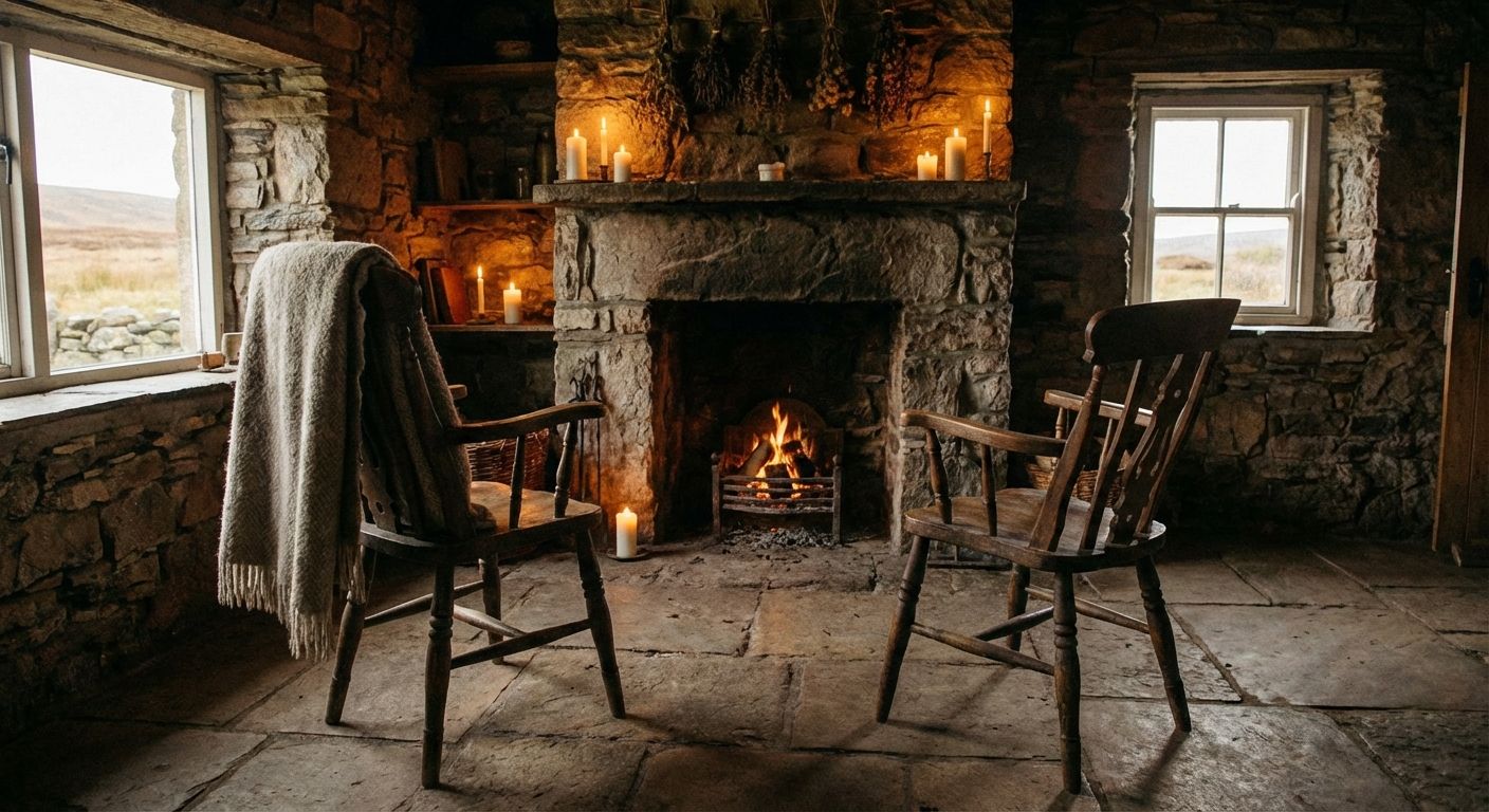 Two friends in quiet conversation representing the Celtic anam cara soul friendship tradition